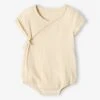 Body Bébé Personnalisable En Gaze De Coton Ouverture Naissance - Gris Perle -PETIT BATEAU Soldes Magasin body bebe personnalisable en gaze de coton ouverture naissance