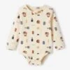 Body éléphants Bébé Emmanchure US Manches Longues - écru 9 Body éléphants Bébé Emmanchure US Manches Longues - écru -PETIT BATEAU Soldes Magasin body elephants bebe emmanchure us manches longues