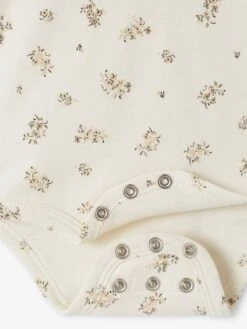 Body Fleuri Bébé Col Claudine évolutif - écru 7 Body Fleuri Bébé Col Claudine évolutif - écru -PETIT BATEAU Soldes Magasin body fleuri bebe col claudine evolutif 3