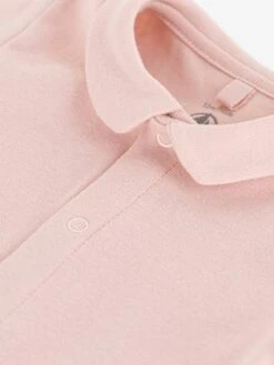 Body Manches Courtes Avec Col PETIT BATEAU - Rose -PETIT BATEAU Soldes Magasin body manches courtes avec col petit bateau 2