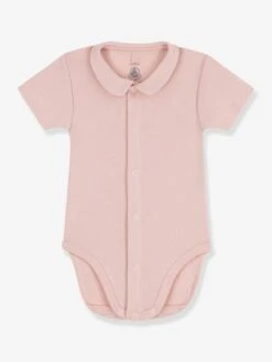Body Manches Courtes Avec Col PETIT BATEAU - Rose