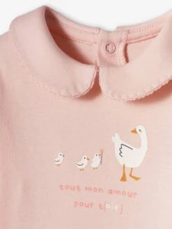 Body Manches Longues Col Claudine Bébé - Rose Pâle 7 Body Manches Longues Col Claudine Bébé - Rose Pâle -PETIT BATEAU Soldes Magasin body manches longues col claudine bebe 3