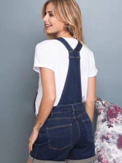 Combishort En Jean De Grossesse Henri ENVIE DE FRAISE - Stone -PETIT BATEAU Soldes Magasin combishort en jean de grossesse henri envie de fraise 2