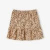 Jupe à Volant Imprimée Fille - Encre Imprimé -PETIT BATEAU Soldes Magasin jupe a volant imprimee fille