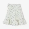 Jupe à Volants En Gaze De Coton Fille Mi-longue - écru -PETIT BATEAU Soldes Magasin jupe a volants en gaze de coton fille mi longue