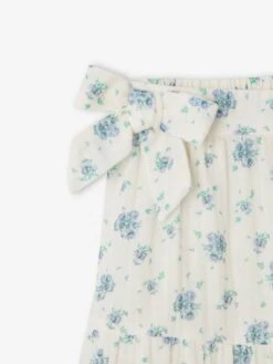 Jupe à Volants En Gaze De Coton Fille Mi-longue - écru -PETIT BATEAU Soldes Magasin jupe a volants en gaze de coton fille mi longue 2