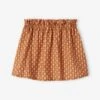 Jupe Ample à Fleurs Fille - Caramel -PETIT BATEAU Soldes Magasin jupe ample a fleurs fille