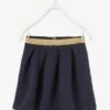 Jupe Basics Fille Effet Quilté Fils Irisés - Encre -PETIT BATEAU Soldes Magasin jupe basics fille effet quilte fils irises