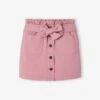 Jupe Droite Style Paperbag Fille - Mauve -PETIT BATEAU Soldes Magasin jupe droite style paperbag fille