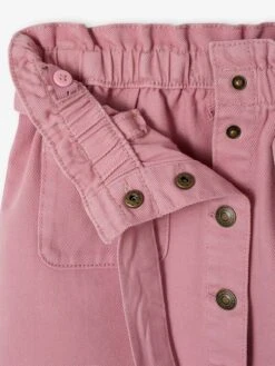 Jupe Droite Style Paperbag Fille - Mauve -PETIT BATEAU Soldes Magasin jupe droite style paperbag fille 3