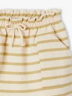 Jupe En Molleton Fille - Rayé Vert -PETIT BATEAU Soldes Magasin jupe en molleton fille 6