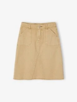 Jupe Mi-longue Fille - Cappuccino