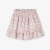 Jupe-short Volantée Fille - Blanc Imprimé -PETIT BATEAU Soldes Magasin jupe short volantee fille 4