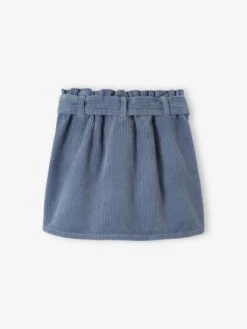 Jupe Style "paperbag" En Velours Côtelé Fille - Rose Blush -PETIT BATEAU Soldes Magasin jupe style paperbag en velours cotele fille 17