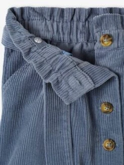 Jupe Style "paperbag" En Velours Côtelé Fille - Rose Blush -PETIT BATEAU Soldes Magasin jupe style paperbag en velours cotele fille 18