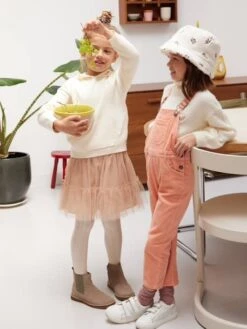 Jupon De Fête En Tulle Pailleté Fille - écru