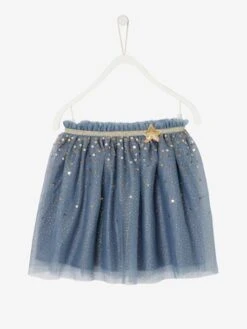 Jupon De Fête En Tulle Parsemé De Sequins Et Paillettes - Bleu Canard Clair