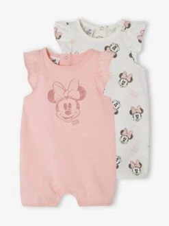 Lot De 2 Bodies Bébé Fille Disney® Minnie - Rose