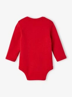 Lot De 2 Bodies De Noël Bébé - Rouge -PETIT BATEAU Soldes Magasin lot de 2 bodies de noel bebe 3