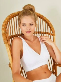 Lot De 2 Brassières D'allaitement Sans Coutures En Microfibre - Lot Anthracite/noir -PETIT BATEAU Soldes Magasin lot de 2 brassieres dallaitement sans coutures en microfibre 2