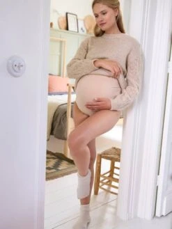 Lot De 2 Culottes De Grossesse Taille Haute - Beige -PETIT BATEAU Soldes Magasin lot de 2 culottes de grossesse taille haute 2