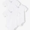 Lot De 3 Bodies Bio Collection Manches Courtes Ouverture Naissance BASICS - Lot Blanc -PETIT BATEAU Soldes Magasin lot de 3 bodies bio collection manches courtes ouverture naissance basics