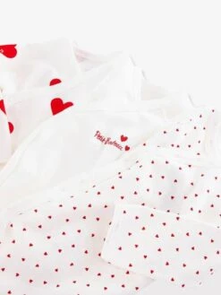 Lot De 3 Bodies Croisés Manches Longues Coeurs Bébé Naissance En Coton Bio PETIT BATEAU - Blanc -PETIT BATEAU Soldes Magasin lot de 3 bodies croises manches longues coeurs bebe naissance en coton bio petit bateau 2