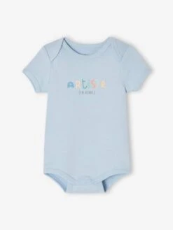 Lot De 3 Bodies évolutifs Bébé En Coton Biologique - Bleu Ciel -PETIT BATEAU Soldes Magasin lot de 3 bodies evolutifs bebe en coton biologique 2