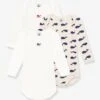 Lot De 3 Bodies Manches Longues Baleines Bébé En Coton PETIT BATEAU - Blanc -PETIT BATEAU Soldes Magasin lot de 3 bodies manches longues baleines bebe en coton petit bateau