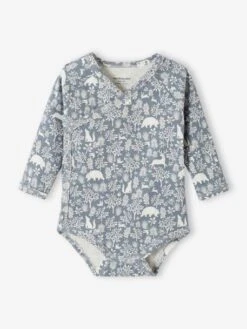 Lot De 3 Bodies Manches Longues Bébé En Coton Bio Ouverture Naissance - Bleu Jean -PETIT BATEAU Soldes Magasin lot de 3 bodies manches longues bebe en coton bio ouverture naissance 7