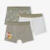 Lot De 3 Boxers Disney® Le Roi Lion - Kaki -PETIT BATEAU Soldes Magasin lot de 3 boxers disney le roi lion