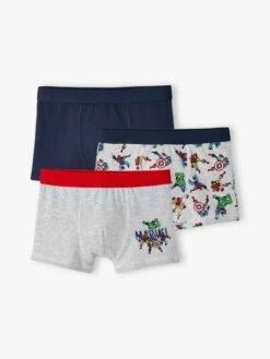 Lot De 3 Boxers Garçon Marvel® Avengers - Marine
