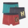 Lot De 3 Boxers Harry Potter® - Rouge, Vert, Gris -PETIT BATEAU Soldes Magasin lot de 3 boxers harry potter 4