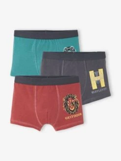 Lot De 3 Boxers Harry Potter® - Rouge, Vert, Gris