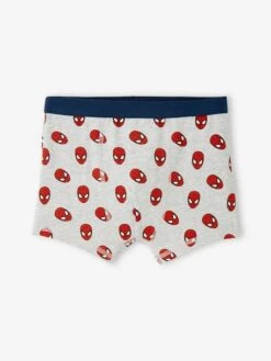 Lot De 3 Boxers Marvel® Spiderman - Bleu Marine, Gris Chiné -PETIT BATEAU Soldes Magasin lot de 3 boxers marvel spiderman 2