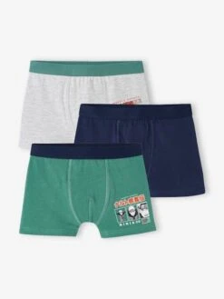 Lot De 3 Boxers Naruto Uzumaki® - Menthe