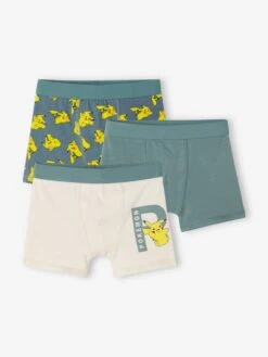 Lot De 3 Boxers Pokemon® - Vert