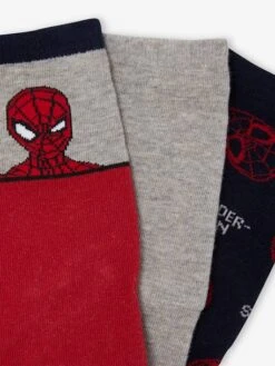 Spiderman Lot De 3 Paires De Chaussettes Marvel® Spider-Man - Rouge -PETIT BATEAU Soldes Magasin lot de 3 paires de chaussettes marvel spider man 2