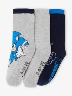 Lot De 3 Paires De Chaussettes Sonic® - Marine -PETIT BATEAU Soldes Magasin lot de 3 paires de chaussettes sonic 1