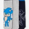 Lot De 3 Paires De Chaussettes Sonic® - Marine -PETIT BATEAU Soldes Magasin lot de 3 paires de chaussettes sonic
