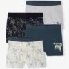 Lot De 4 Boxers Stretch "gamer" Garçon En Coton Bio - Encre -PETIT BATEAU Soldes Magasin lot de 4 boxers stretch gamer garcon en coton bio