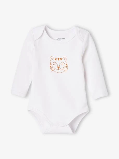 Lot De 5 Bodies « animaux » Bébé Naissance Ouverture US Manches Longues BASICS - Lot Ivoire 3 Lot De 5 Bodies « animaux » Bébé Naissance Ouverture US Manches Longues BASICS - Lot Ivoire – Image 3