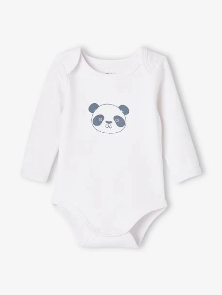 Lot De 5 Bodies « animaux » Bébé Naissance Ouverture US Manches Longues BASICS - Lot Ivoire 4 Lot De 5 Bodies « animaux » Bébé Naissance Ouverture US Manches Longues BASICS - Lot Ivoire – Image 4