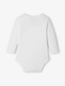 Lot De 5 Bodies Bébé Manches Longues Ouverture Naissance BASICS - Lot Blanc -PETIT BATEAU Soldes Magasin lot de 5 bodies bebe manches longues ouverture naissance basics 2