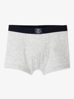 Lot De 5 Boxers Garçon BASICS - Bleu Clair -PETIT BATEAU Soldes Magasin lot de 5 boxers garcon basics 6