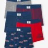 Lot De 5 Boxers Stretch Pompiers Garçon En Coton Bio - Bleu Océan -PETIT BATEAU Soldes Magasin lot de 5 boxers stretch pompiers garcon en coton bio