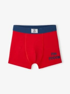 Lot De 5 Boxers Stretch Pompiers Garçon En Coton Bio - Bleu Océan -PETIT BATEAU Soldes Magasin lot de 5 boxers stretch pompiers garcon en coton bio 2