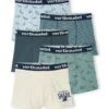 Lot De 5 Boxers Stretch "requins" Garçon - Lot Bleu -PETIT BATEAU Soldes Magasin lot de 5 boxers stretch requins garcon