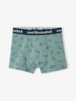 Lot De 5 Boxers Stretch "requins" Garçon - Lot Bleu -PETIT BATEAU Soldes Magasin lot de 5 boxers stretch requins garcon 2
