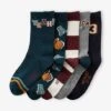 Lot De 5 Paires De Chaussettes Garçon - Vert Sapin -PETIT BATEAU Soldes Magasin lot de 5 paires de chaussettes garcon